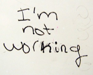 I'm not working by quinn.anya via Flickr